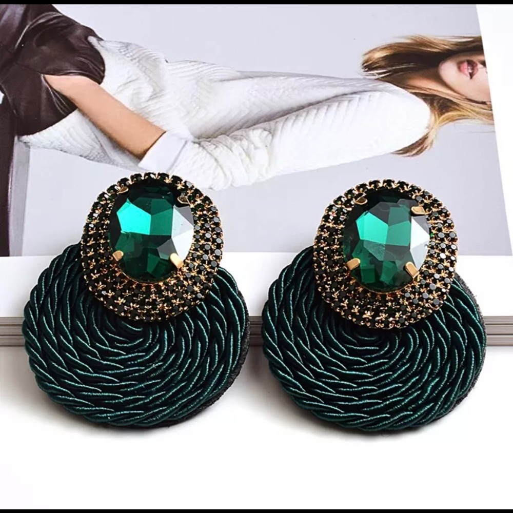 Boho Chic Crystal Rhinestone Earrings